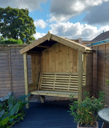 Cottage arbour seats 3