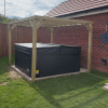 Pergola with 2 Ashcombe benches