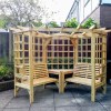 Clementine Corner Arbour- 4 Seat Garden Arbour