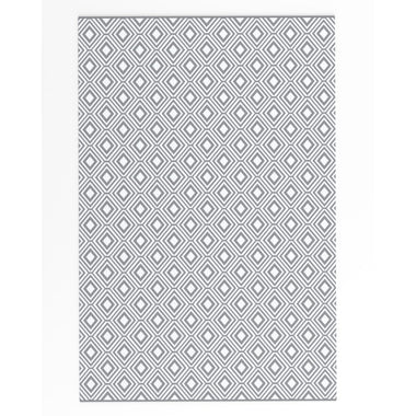 Grey Geometric Print Outdoor Rug Small or Large