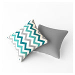 Teal Chevron Scatter Cushion 40 x 40cm Single or 2 Pack Available